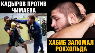 Хабиб замучал Рокхольда в борьбе / Чимаев провел спарринг с Кадыровым