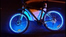 Подсветка колес велосипеда с пультом управления, светодиодная многоцветная RGB