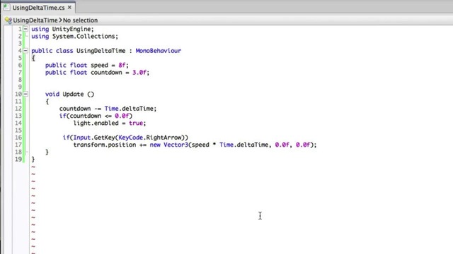 DeltaTime – Unity Official Tutorials – YouTube