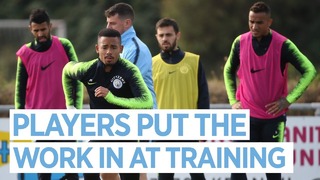 The Players Train After Win v Hoffenheim | Man City Training
