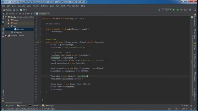 JavaFX Java GUI Tutorial – 30 – Binding Properties Example