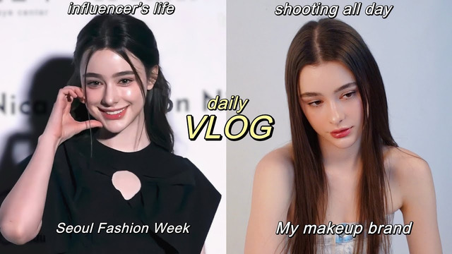 Vlog days in the life as an influencer in Korea | Seoul Fashion Week & my cosmetic brand