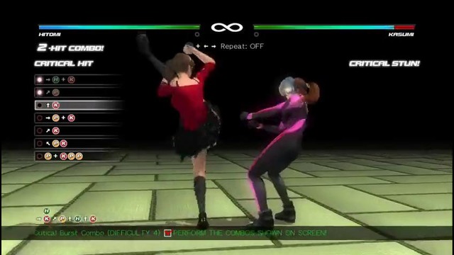Dead or Alive 5 Last Round – Hitomi Combo Challenge