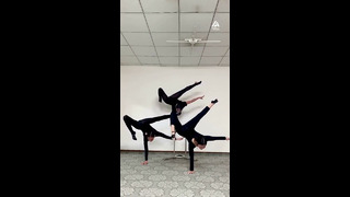 Impressive Mongolian Contortion Trio | People Are Awesome #shorts