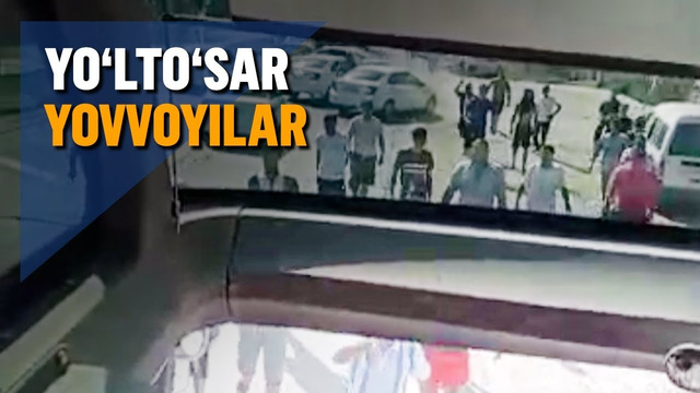 Samarqandda bezorilar avtobus yo’lini to’sdi