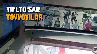 Samarqandda bezorilar avtobus yo’lini to’sdi