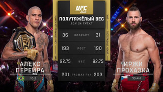 UFC 303: Алекс Перейра – Иржи Прохазка (30.06.2024) Pereira vs. Prochazka 2 (Полный БОЙ)