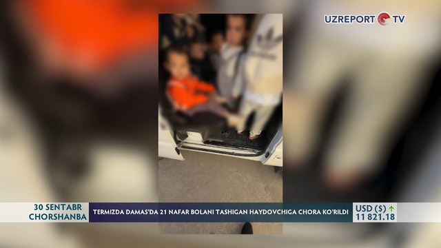 Termizda Damas‘da 21 nafar bolani tashigan haydovchiga chora ko‘rildi