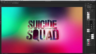 Suicide Squad 3D Text Effect – Photoshop CC