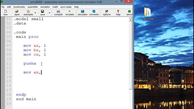 Assembly Language Programming Tutorial – 31 – PUSHAD, PUSHA, POPAD and POPA