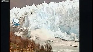 Обрушение ледника в Аргентине