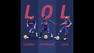 Trio LOL | Leo Messi & Ousmane Dembele & Luis Suarez | Amazing Skills