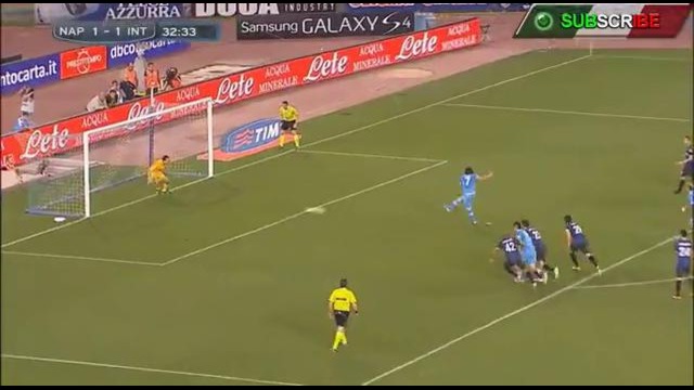 Eᴅɪɴsoɴ Cᴀvᴀɴɪ hat-trick vs Inter 5/05/2013