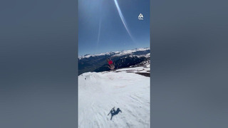 Skier Performs Double Backflip In Swim Shorts | People Are Awesome #shorts