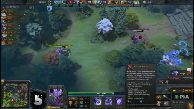 DOTA2: The Summit 5: Team Liquid vs OG (LB Final, Game 2)