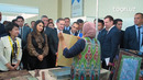 Tashkent Book Fest: Saida Mirziyoyeva ebru san’ati bilan tanishdi
