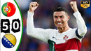 ПОРТУГАЛИЯ 5-0 БОСНИЯ ОБЗОР МАТЧА И ВСЕ ГОЛЫ! РЕКОРДНЫЕ ГОЛЫ РОНАЛДУ ДУБЛЬ РЕАКЦИЯ КРИШТИАНУ НАИГРУ