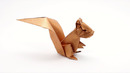 Белка Оригами | Origami Squirrel (Jo Nakashima)