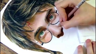 Девушка чётко нарисует Гарри Поттер