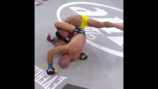 Саад Авад довёл противника до технического нокаута локтями в треугольнике