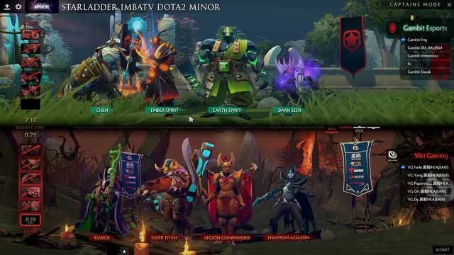 [RU] Gambit Esports vs. Vici Gaming – StarLadder ImbaTV Dota 2BO3