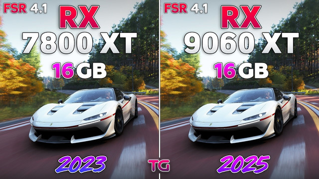 RX 7800 XT vs RX 9060 XT – Test in 10 Games with FSR 4.1