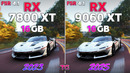 RX 7800 XT vs RX 9060 XT – Test in 10 Games with FSR 4.1