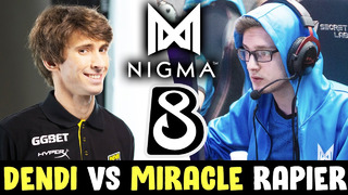 Nigma vs b8 dendi’s team — miracle rapier crazy gg