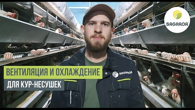 Птичник для кур-несушек | Оборудование SAGRADA | Системы микроклимата