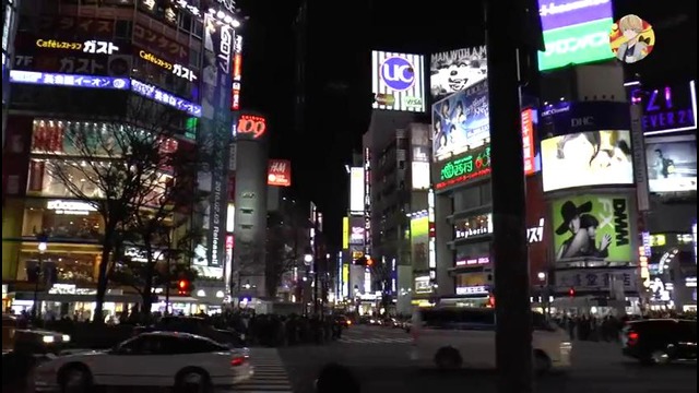 Ночная Сибуя. День Святого Валентина в Японии