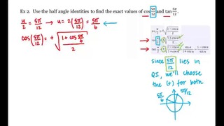 9 – 7 – Half Angle Identities, Part 1 (9-24)