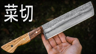 Переделка старого японского ножа Nakiri. Будет как новый