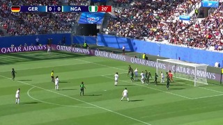 Германия – Нигерия | Женский ЧМ-2019 |1/8 финал | Обзор матча