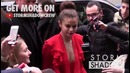 Queen Selena Gomez wearing a beautiful red dress in Paris