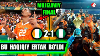Африка кубоги 2024: Кот-дИвуар 2-1 Нигерия финал/ Бу ҳақиқий эртакнамо якун бўлди
