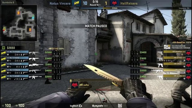 ESL Pro League S5: Na’Vi vs HellRaisers (Game 1) CS:GO
