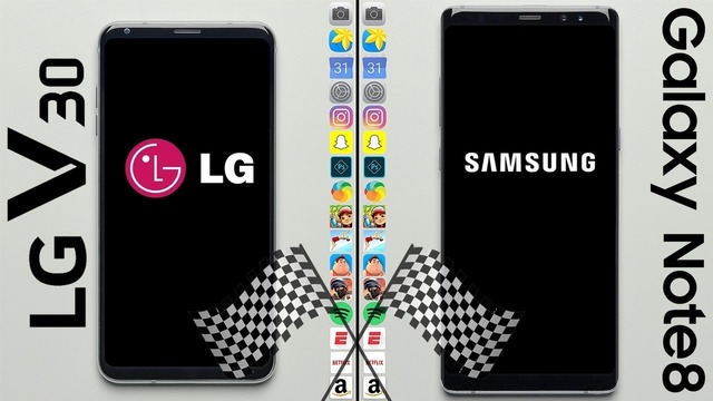 LG V30 vs. Galaxy Note 8 Speed Test