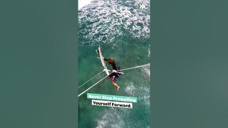 Parasurfer Spins Their Board 360 Degrees | People Are Awesome #shorts #watersports #extremesports