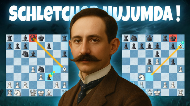 Carl Schlechter HUJUM va QURBON qilmoqda! | Schetcher KOMBINATSIYALARI | Vena 1894