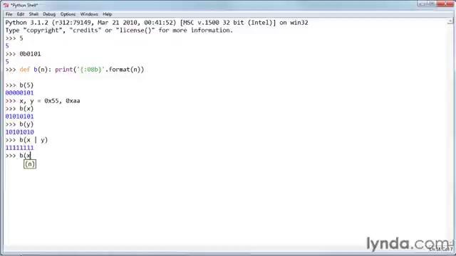 38 Phython Operators Operating on bitwise values
