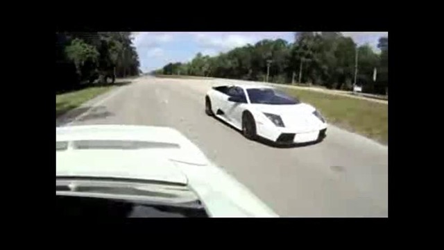 Lamborghini Murcielago vs Nissan GT-R – Уличные гонки