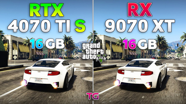 GTA 5 Enhanced – RX 9070 XT vs RTX 4070 Ti SUPER | Ray Tracing, DLSS/FSR