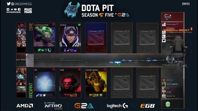 DotaPit Season 5 – OG vs Alternate aTTax (Game 1)