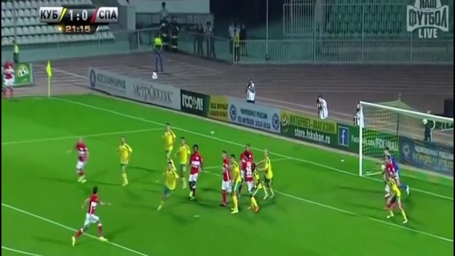 КУБАНЬ – СПАРТАК 3-0 Обзор матча 19.09.2015 [HD