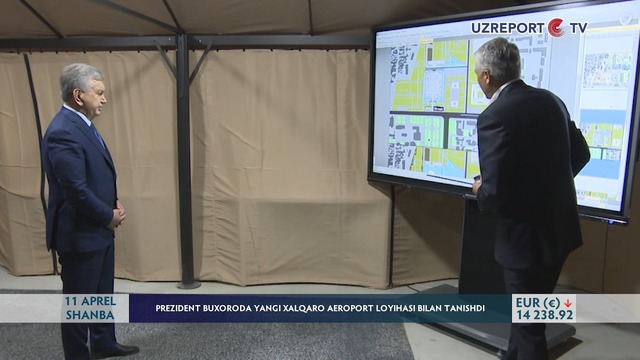 Prezident Buxoroda yangi xalqaro aeroport loyihasi bilan tanishdi