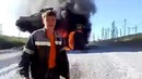 Хорошо горит БелАЗ