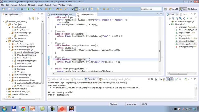 Selenium 2 + Java + Page Object