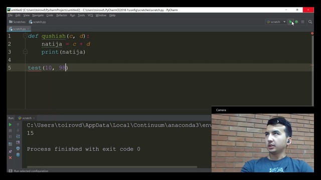 12. Python – Funksiya Parameterlari