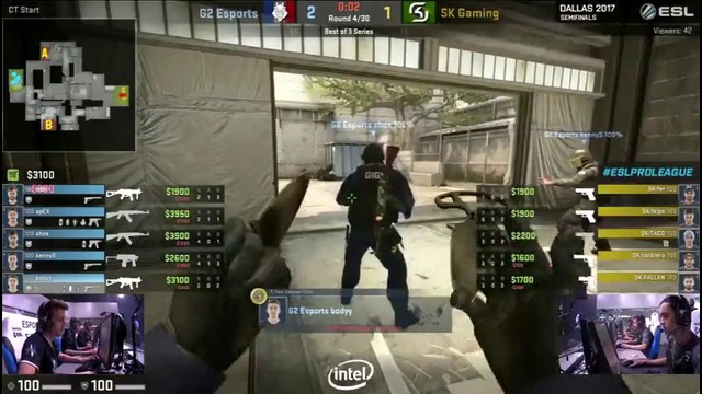 CSGO – G2 vs. SK [Cache] Map 1 – Semifinals – Pro League Finals Dallas