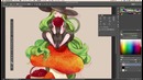 Kawaii witch SPEED DRAWING in Photoshop CC by Japanese illustrator Utako
